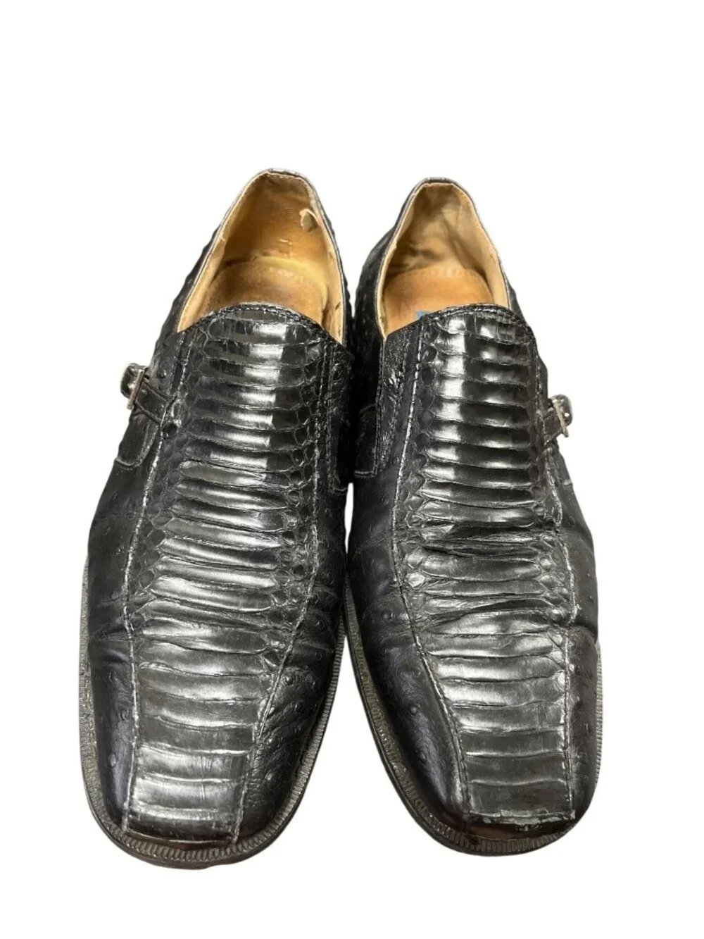 Giorgio Brutini mens brown leather monk strap dress shoes sz 9M SKU 10-553